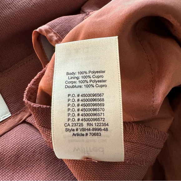 Wilfred ÉCOULEMENT Tie-Back Open Back Jumpsuit with Sleeves - Rust - Picture 9 of 15